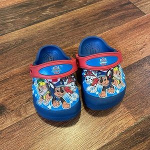 Toddler paw patrol crocs